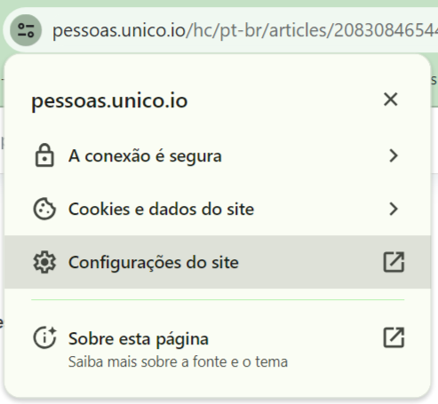 Ejemplo de cómo habilitar la cámara en la configuración del sitio web